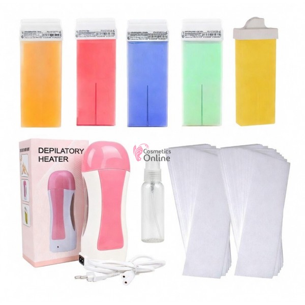 Kit pentru epilat cu 5 rezerve de ceara la cartus, model C5-1